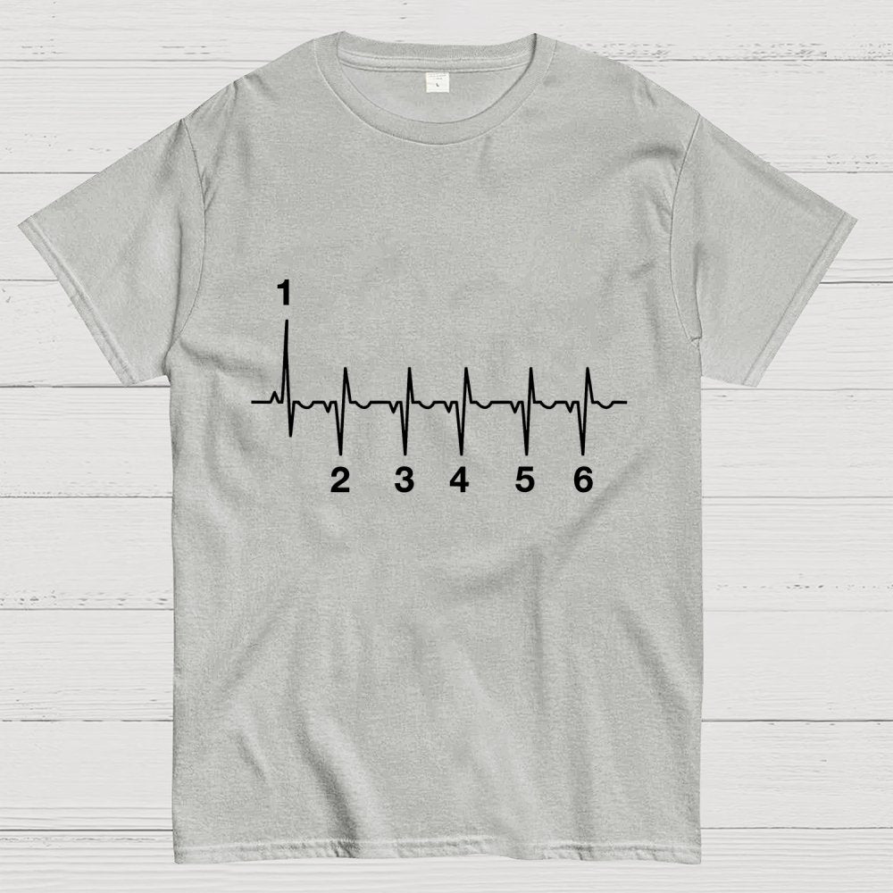 Motorcycle Motorcyclist Heartbeat Geek T-Shirt