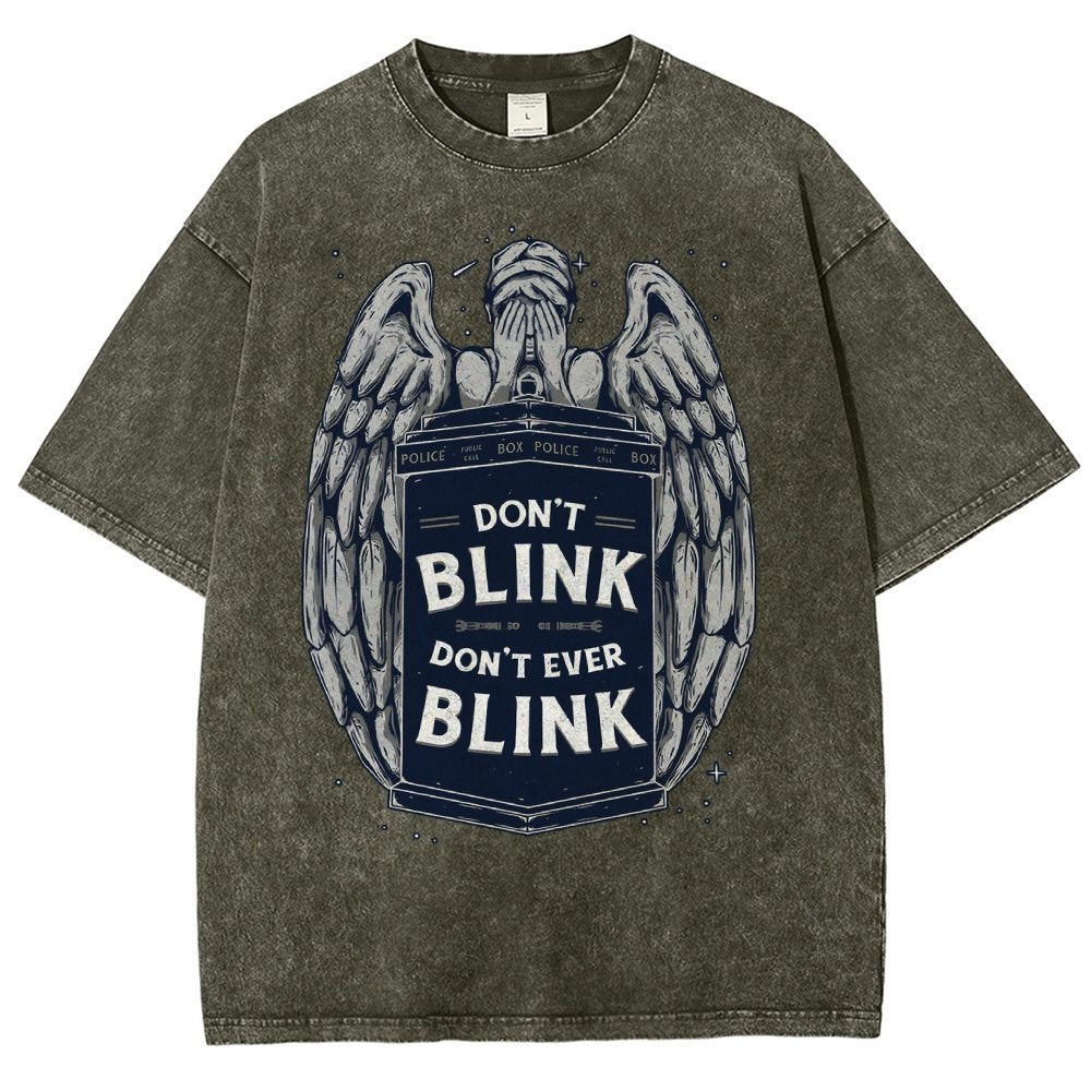 Don't Blink Vintage Distressed T-shirt
