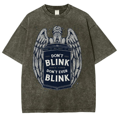 Don't Blink Vintage Distressed T-shirt