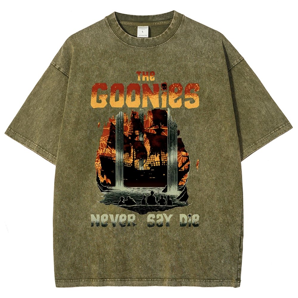 Never Say Die Vintage Distressed T-shirt