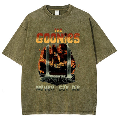 Never Say Die Vintage Distressed T-shirt
