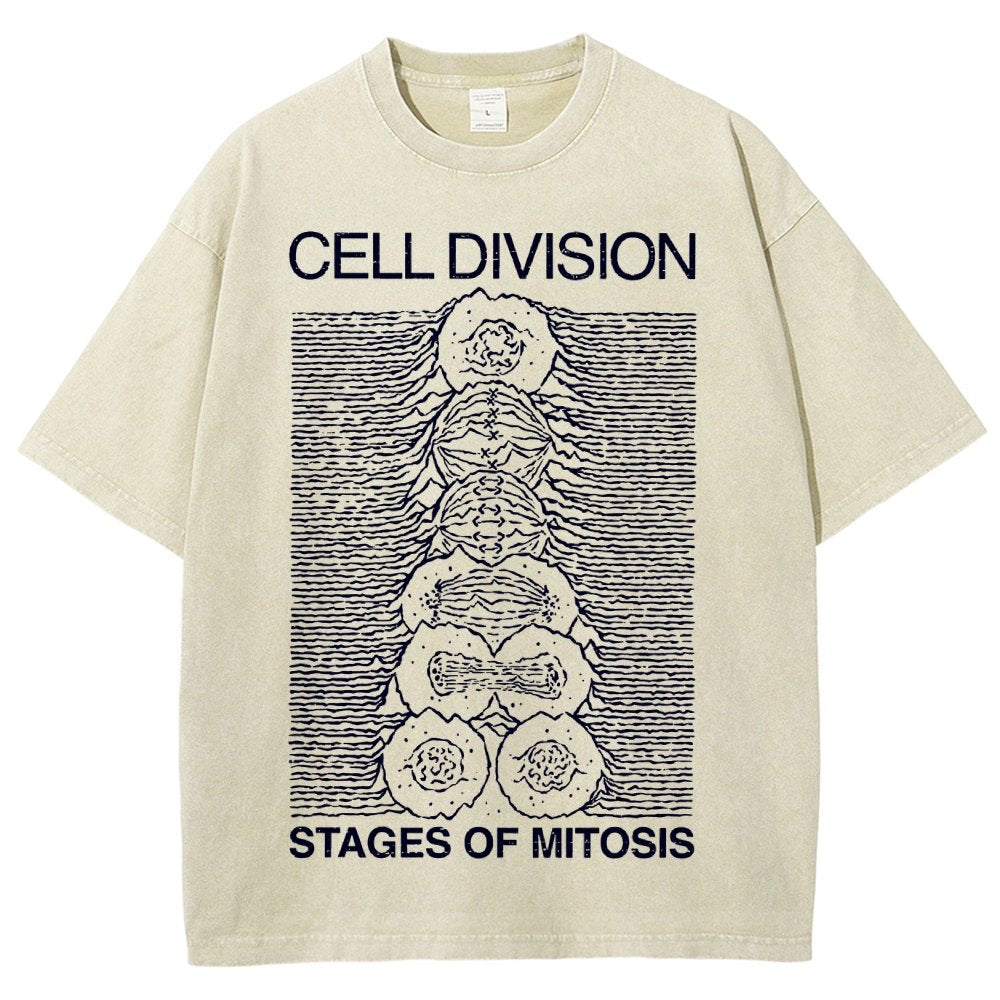 Cell Division- Stages of Mitosis Vintage Distressed T-shirt