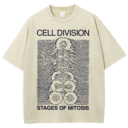 Cell Division- Stages of Mitosis Vintage Distressed T-shirt