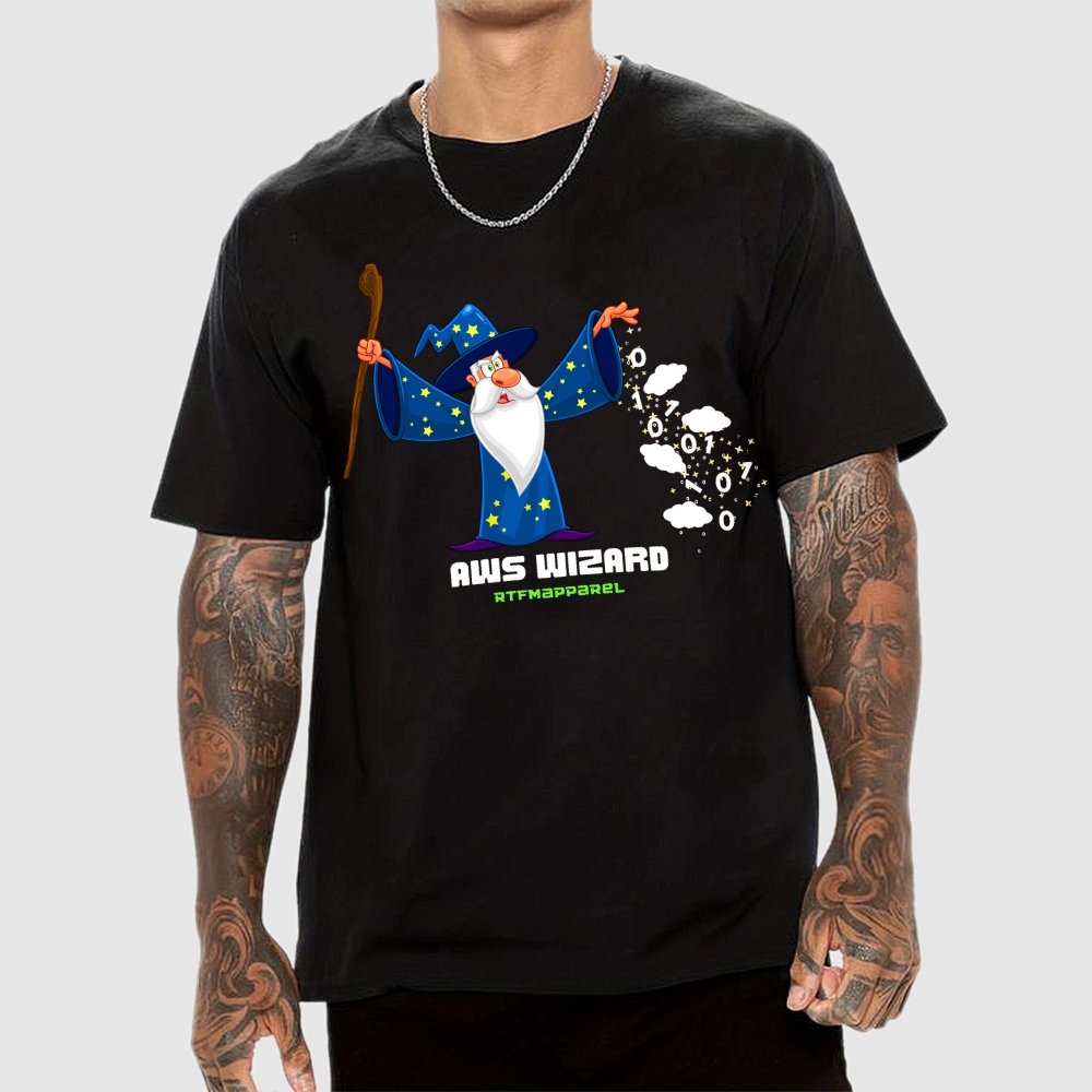 AWS Wizard , Sysadmin Geek T-Shirt