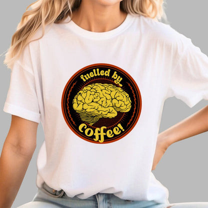 Fulled By Coffee Brain Geek T-Shirt