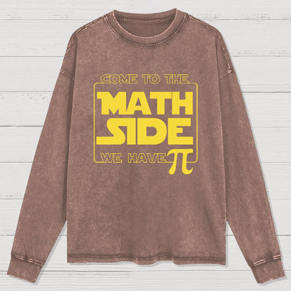 Maths Π Geek Washed Long Sleeve Tee