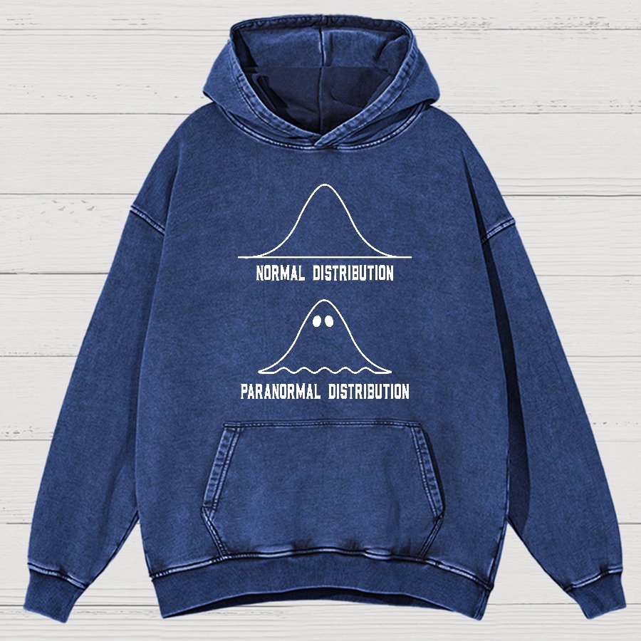 Math Statistics Normal Distribution Paranormal Distribution teacher gift Classic Vintage Distressed Hoodie