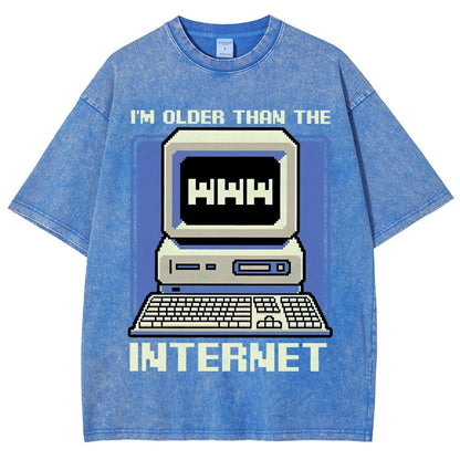 Older Than The Internet Vintage Distressed T-shirt