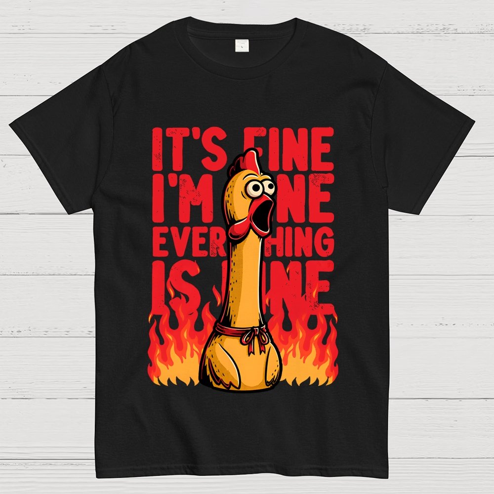 Chicken Fine Burn Geek T-Shirt