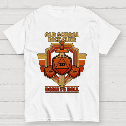 RPG Vintage Sword Shield Geek T-Shirt