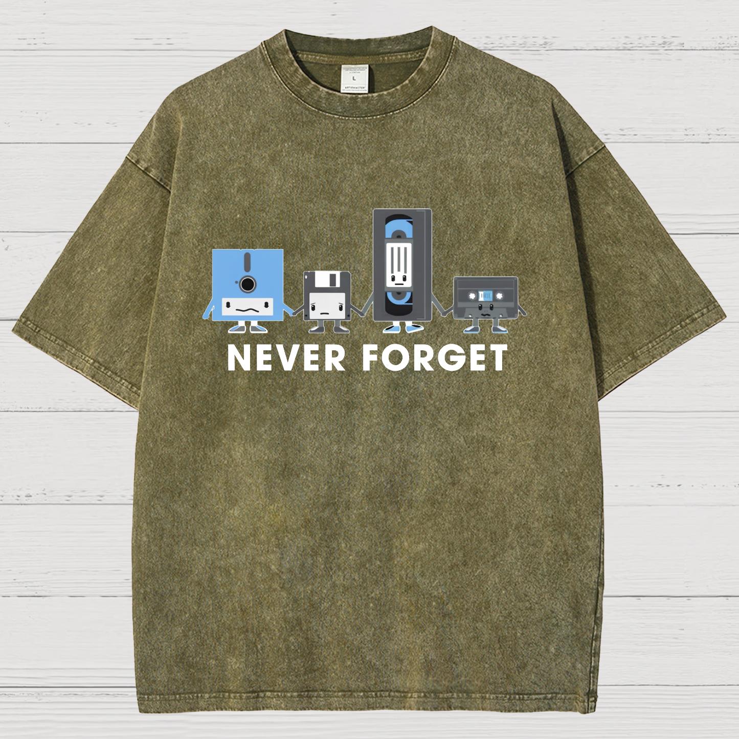 Never Forget Vintage Distressed T-shirt