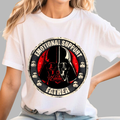 Emotional Support Father Geek T-Shirt