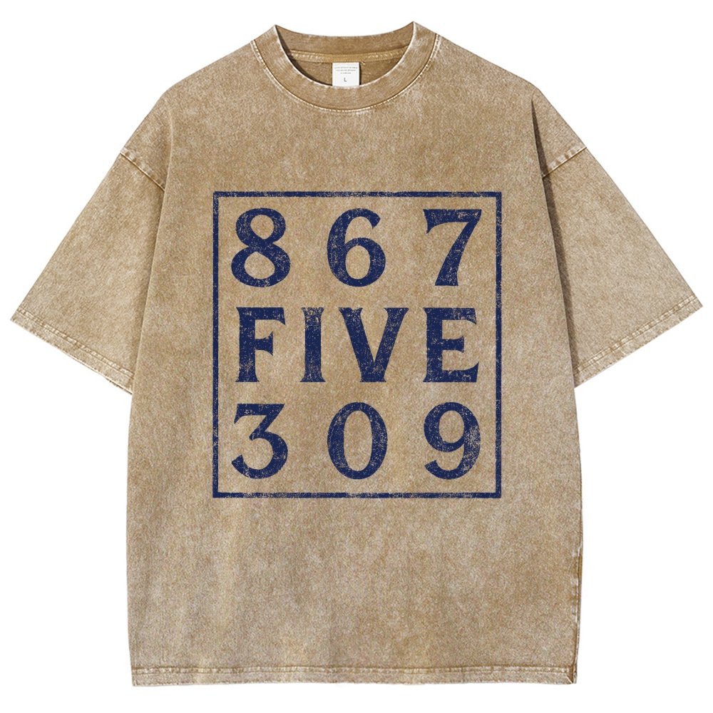 Music 867 Five 309 80S Pop Music  Vintage Distressed T-shirt