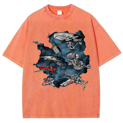 Ultimate Space Fleet Vintage Distressed T-shirt