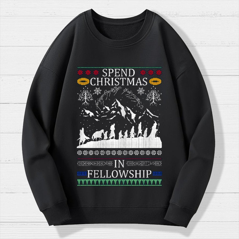 Spent Christmas in Group Geek Cotton Sweatshirt