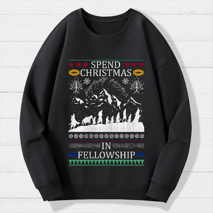 Spent Christmas in Group Geek Cotton Sweatshirt