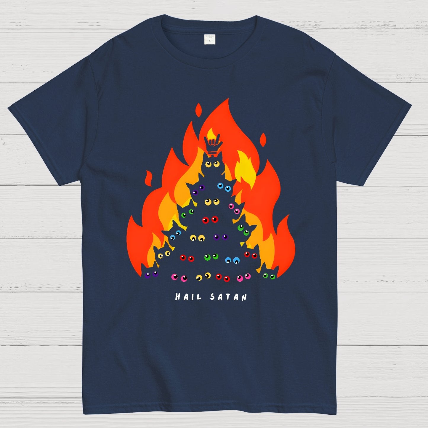 Hail Satan Geek T-Shirt
