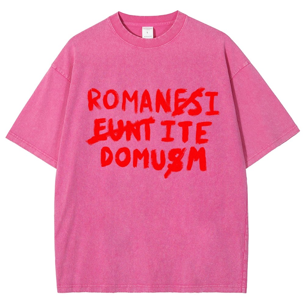 Romani Ite Domum Vintage Distressed T-shirt