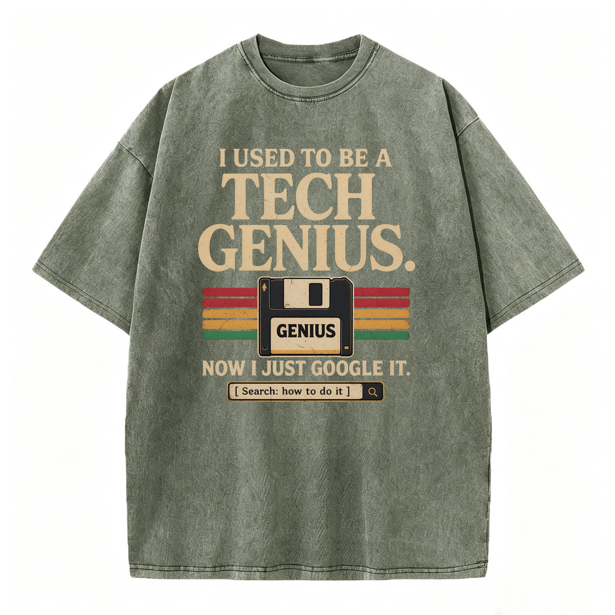 I Used to Be a Tech Genius. Now I Just Google It. Funny Vintage T-Shirt