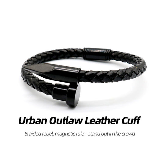 Urban Outlaw Braided Leather Bracelet - Armor Your Look