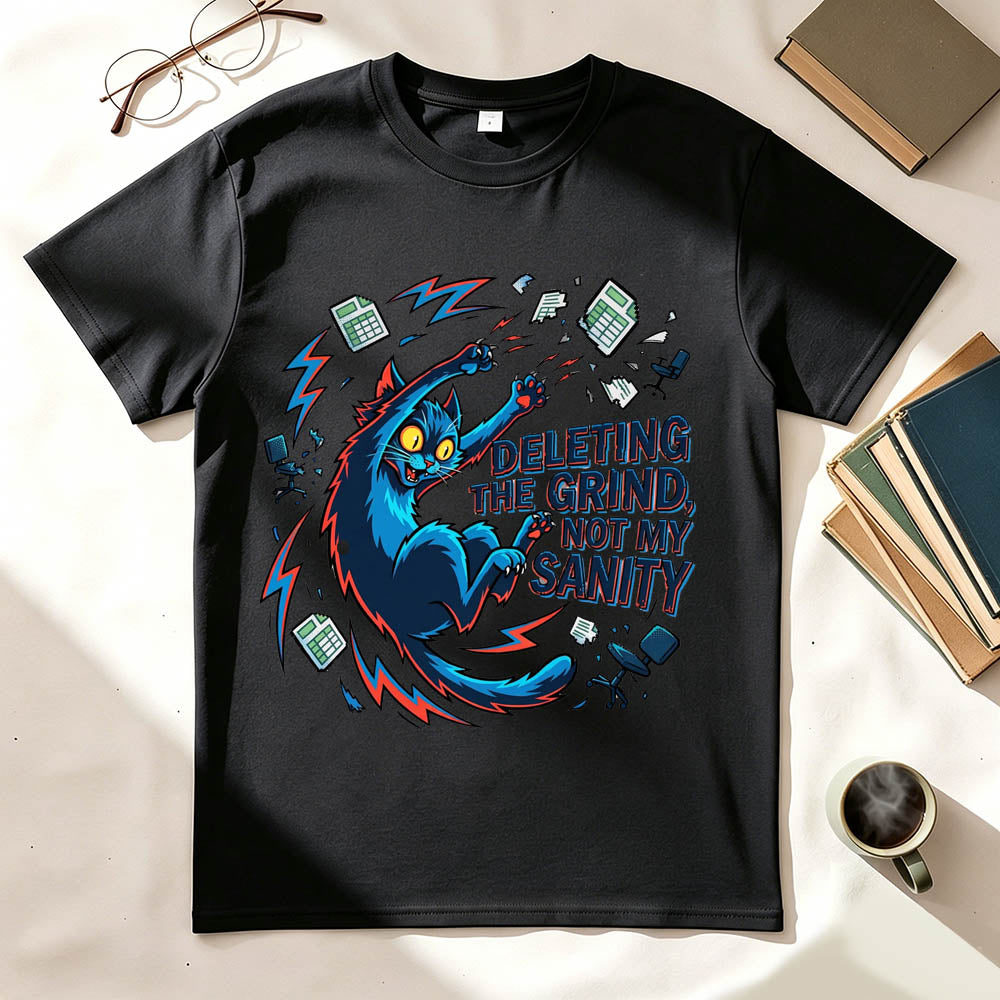 Grinding Cat T-Shirt