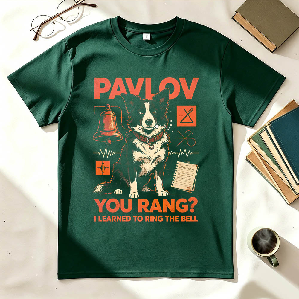 Pavlov You Rang? I Learned To Ring The Bell. Funny Science T-Shirt