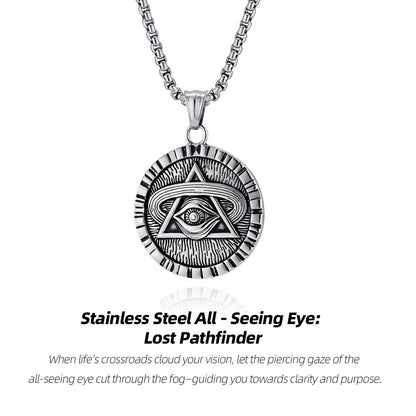 Stainless Steel Eye of Providence—faith forged in metal