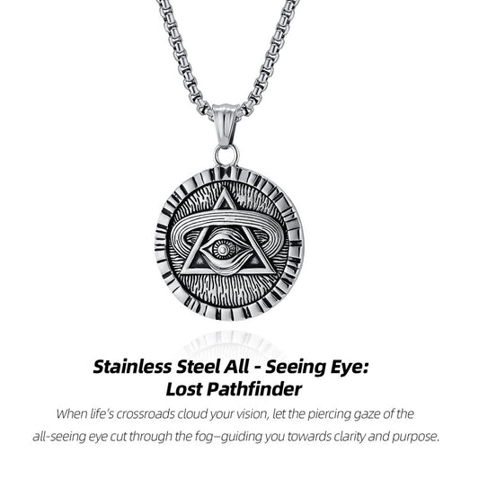 Stainless Steel Eye of Providence—faith forged in metal