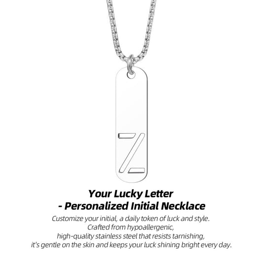 Lucky Letter Necklace-A Symbol Just for You