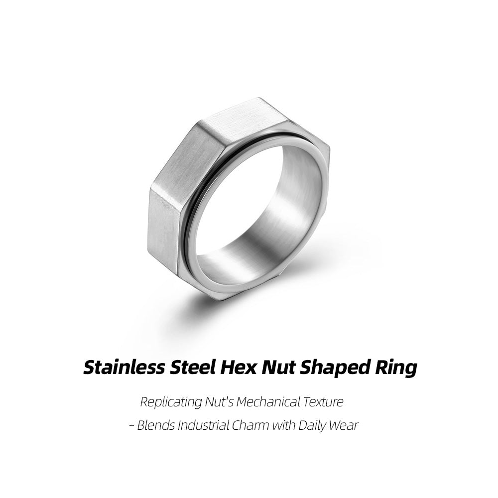 Stainless Steel Hex Nut Shaped Ring