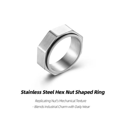 Stainless Steel Hex Nut Shaped Ring