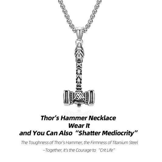 Thor’s Hammer Steel Necklace | Hammer Down Mediocrity