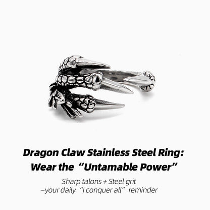 Dragon Claw Stainless Steel Ring: Wear the “Untamable Power”
