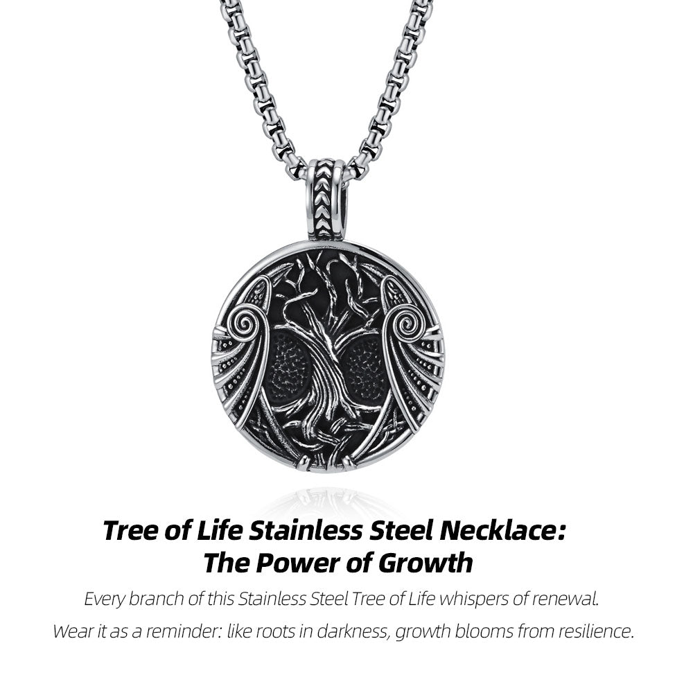 Tree of Life Stainless Steel Necklace: The Power of Growth