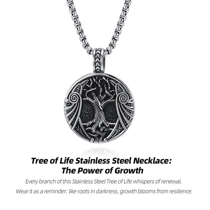 Tree of Life Stainless Steel Necklace: The Power of Growth