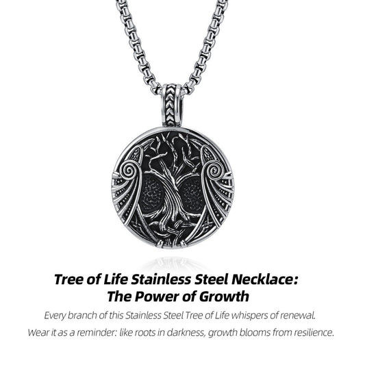 Tree of Life Stainless Steel Necklace: The Power of Growth