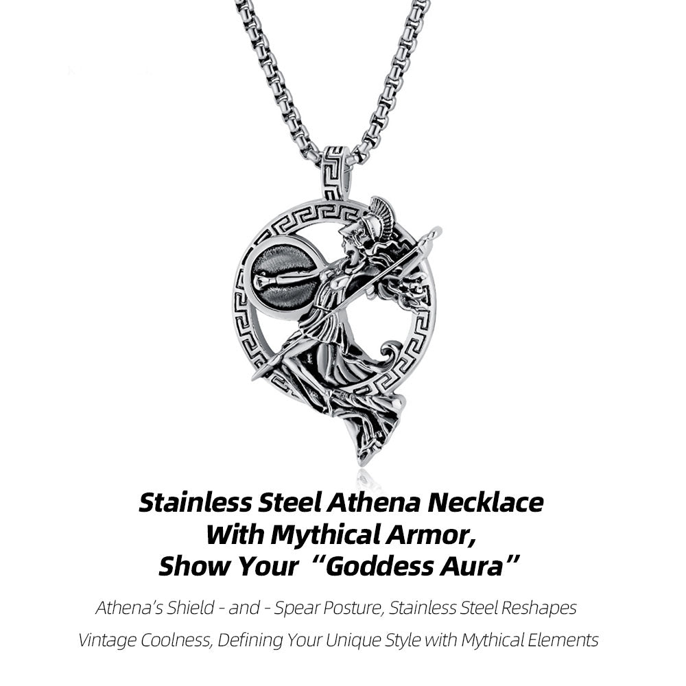 Stainless Steel Athena Necklace | With Mythical Armor, Show Your “Goddess Aura”