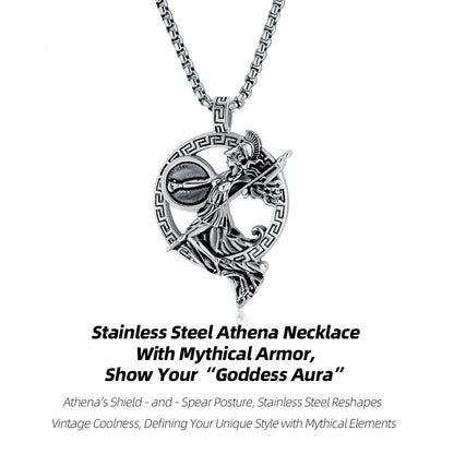 Stainless Steel Athena Necklace | With Mythical Armor, Show Your “Goddess Aura”