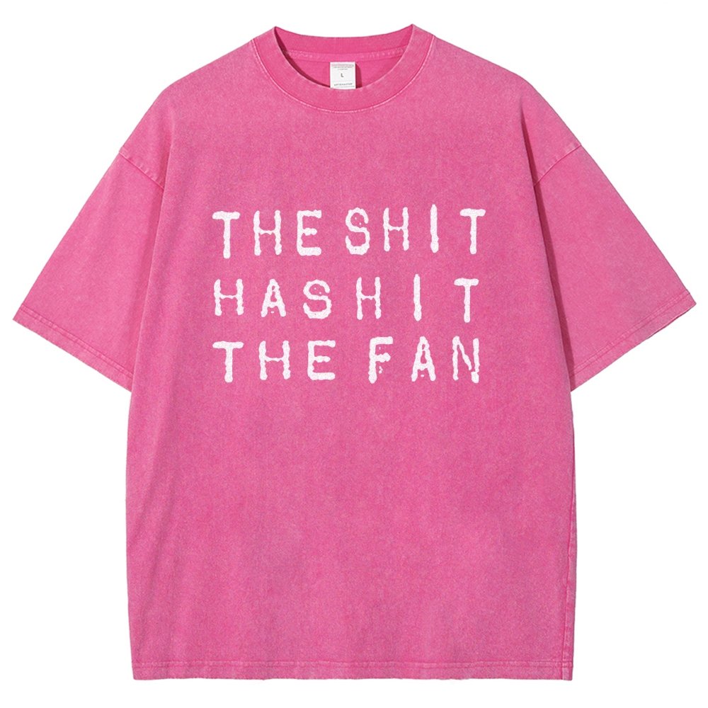 The Shit Has Hit The Fan Vintage Distressed T-shirt