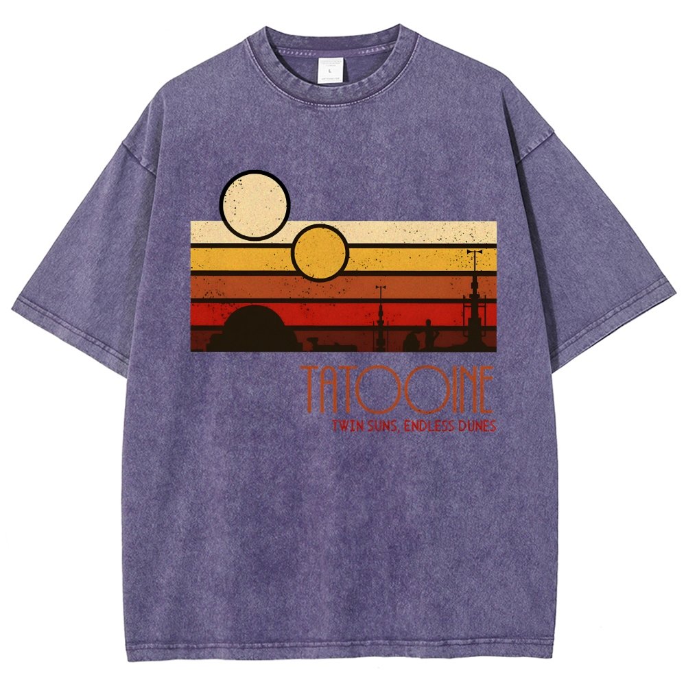 Dual Suns, Limitless Dunes Vintage Distressed T-shirt