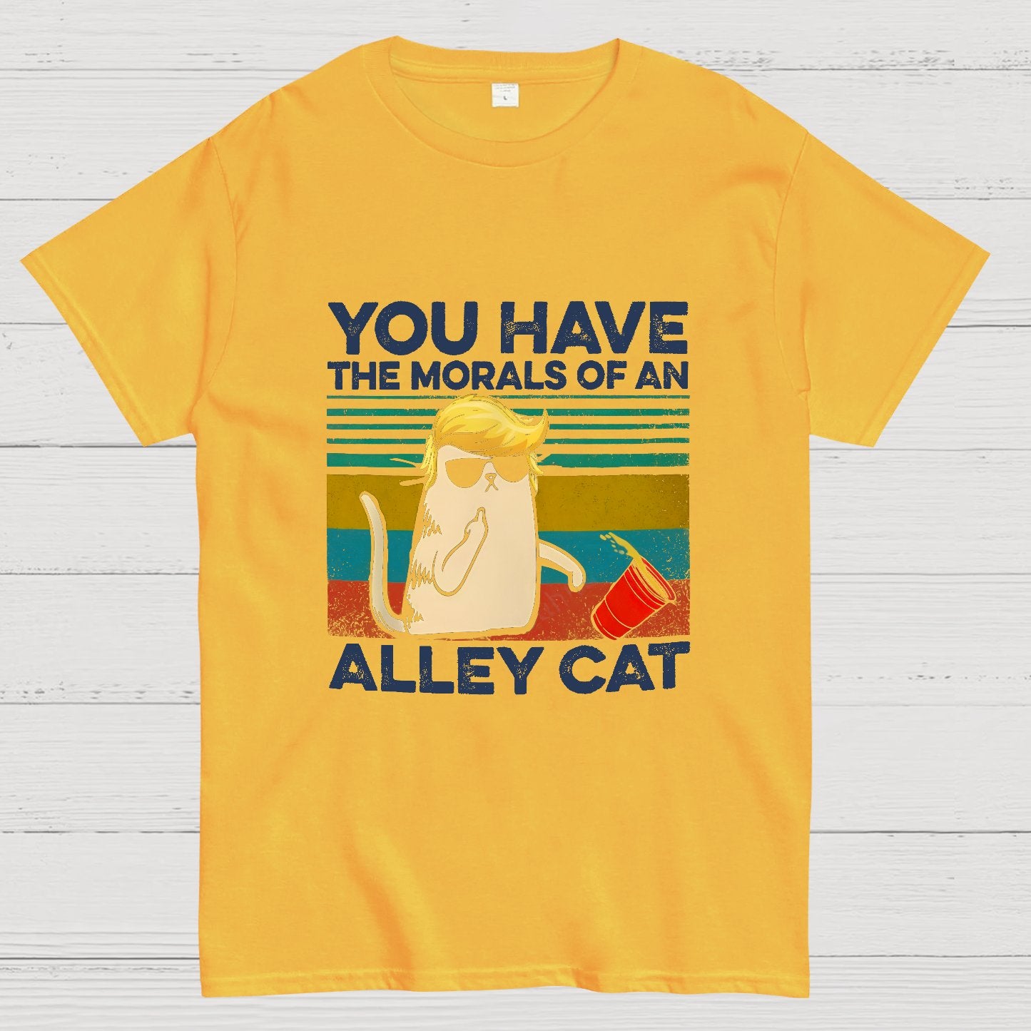 You Have The Morals of an Alley Cat Funny Sarcastic Cat Geeky T-Shirt