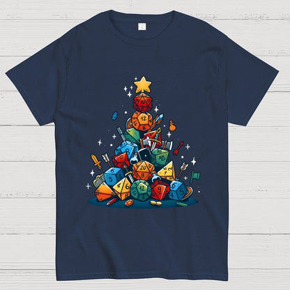 Christmas Dice Tree Geek T-Shirt