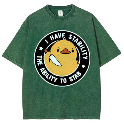 I Have Stability The Ability Vintage Distressed T-shirt