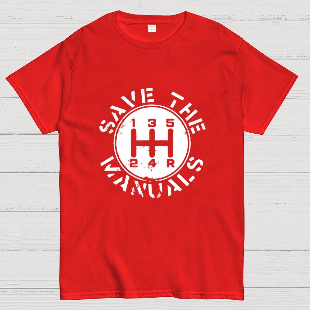 Save The Manuals Geek T-Shirt