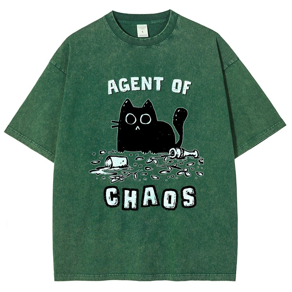 Agent of Chaos Vintage Distressed T-shirt