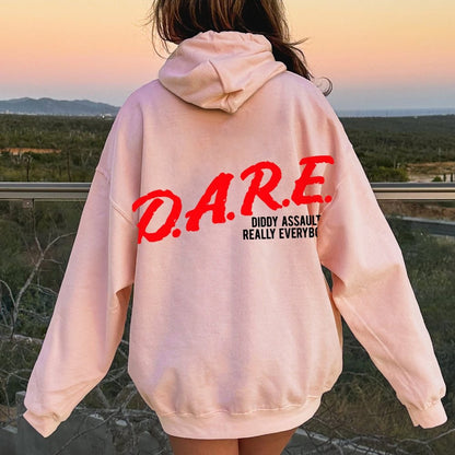 NO DIDDY Printed Back Unisex Cotton Hoodie