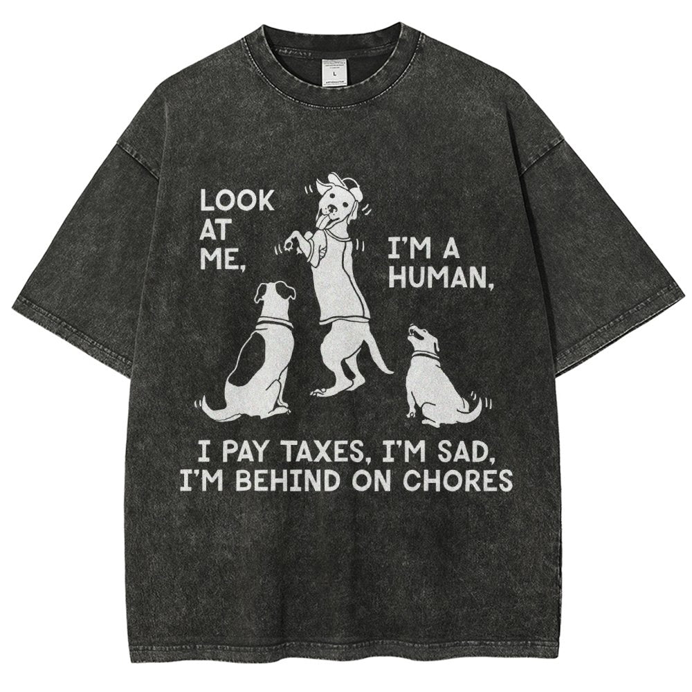 Dog Mocks Humans Vintage Distressed T-shirt