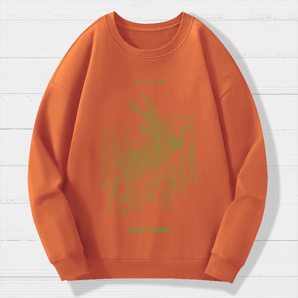 White Rabbit Geek Cotton Sweatshirt