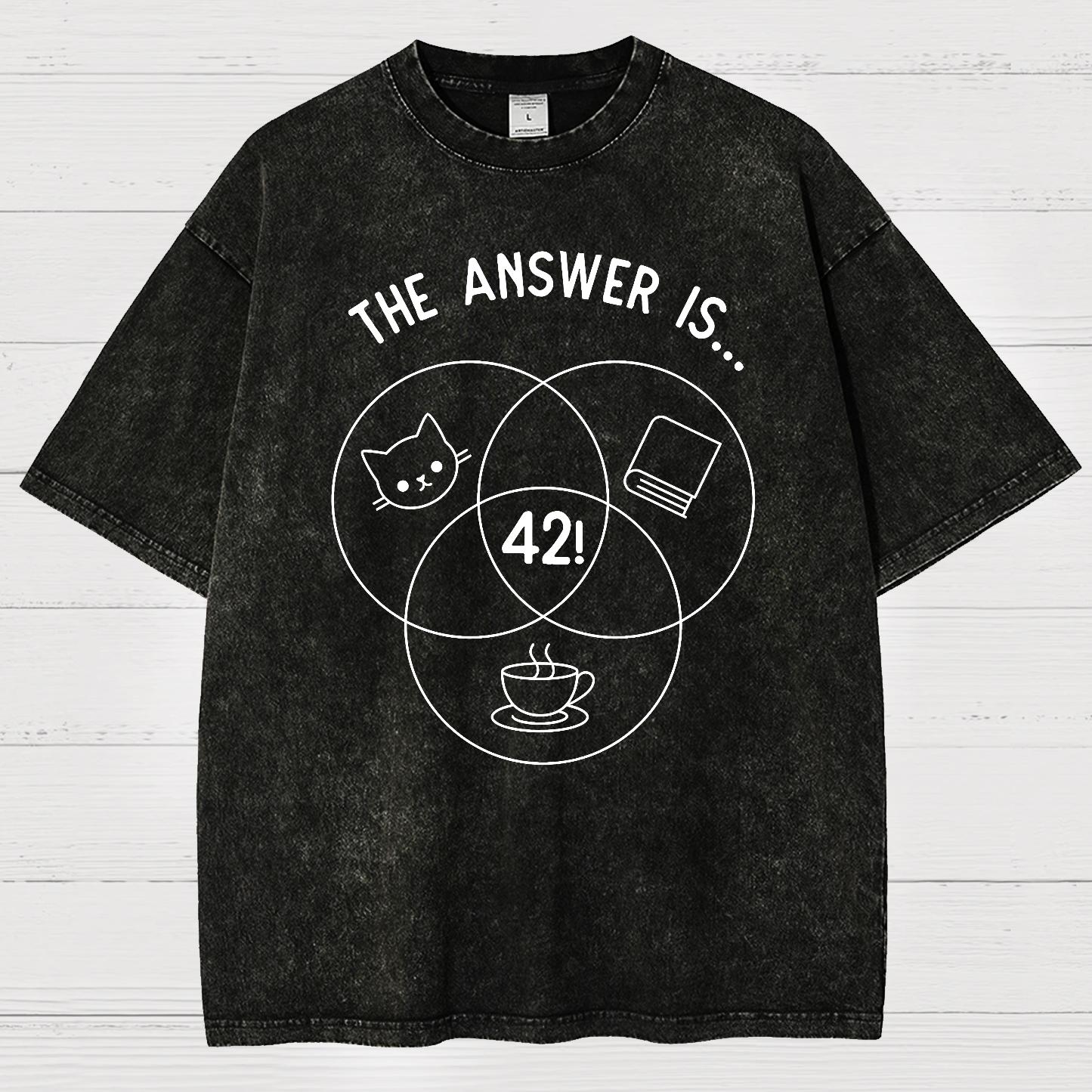 42 Cats Vintage Distressed T-shirt