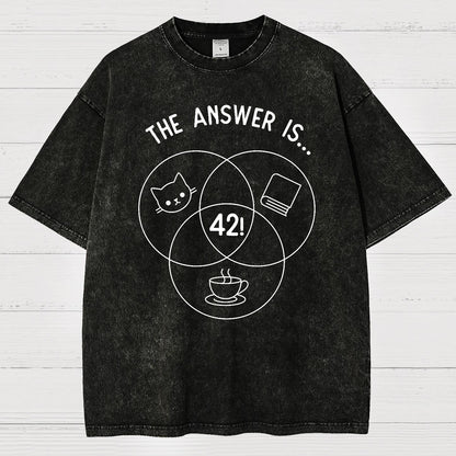 42 Cats Vintage Distressed T-shirt